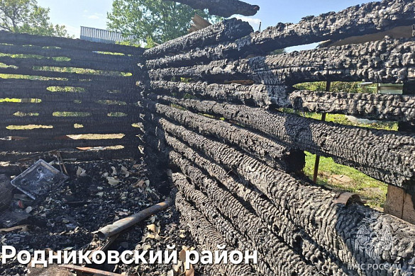 В Лежневском районе при пожаре пострадал 81-летний мужчина 
